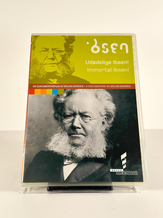 Forside av cover til Udødelige Ibsen! Immortal Ibsen! på DVD