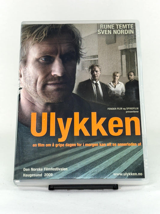Forside av Ulykken – brukt DVD-film, norsk drama tilgjengelig hos Brukbar Film