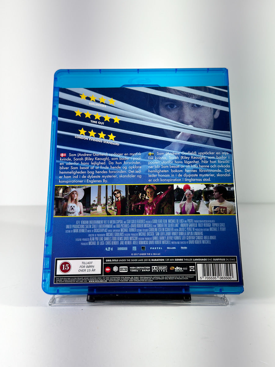 Bakside av cover til Under the Silver Lake på Blu-ray