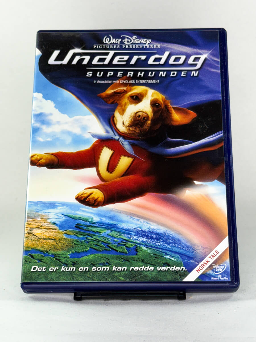 Forside av DVD-cover til Underdog – Superhunden, brukt DVD hos Brukbar Film