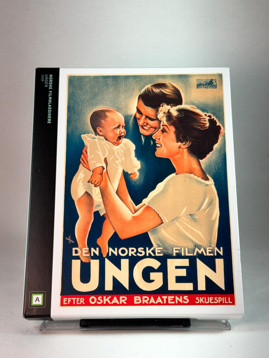 Forside av cover til Ungen, bruktfilm hos nettbutikken Brukbar Film