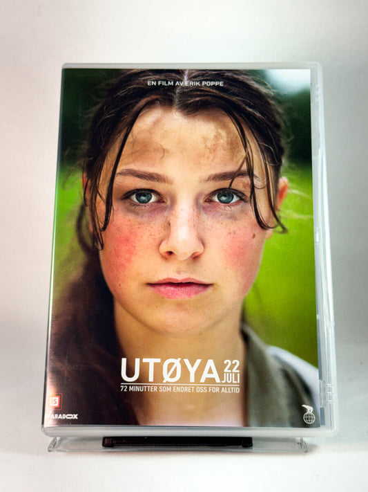 Forside av cover til Utøya 22. juli, bruktfilm på DVD hos Brukbar Film