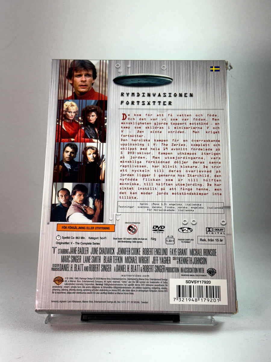 DVD-cover-bakside til V – The Complete Series – brukt DVD hos Brukbar Film