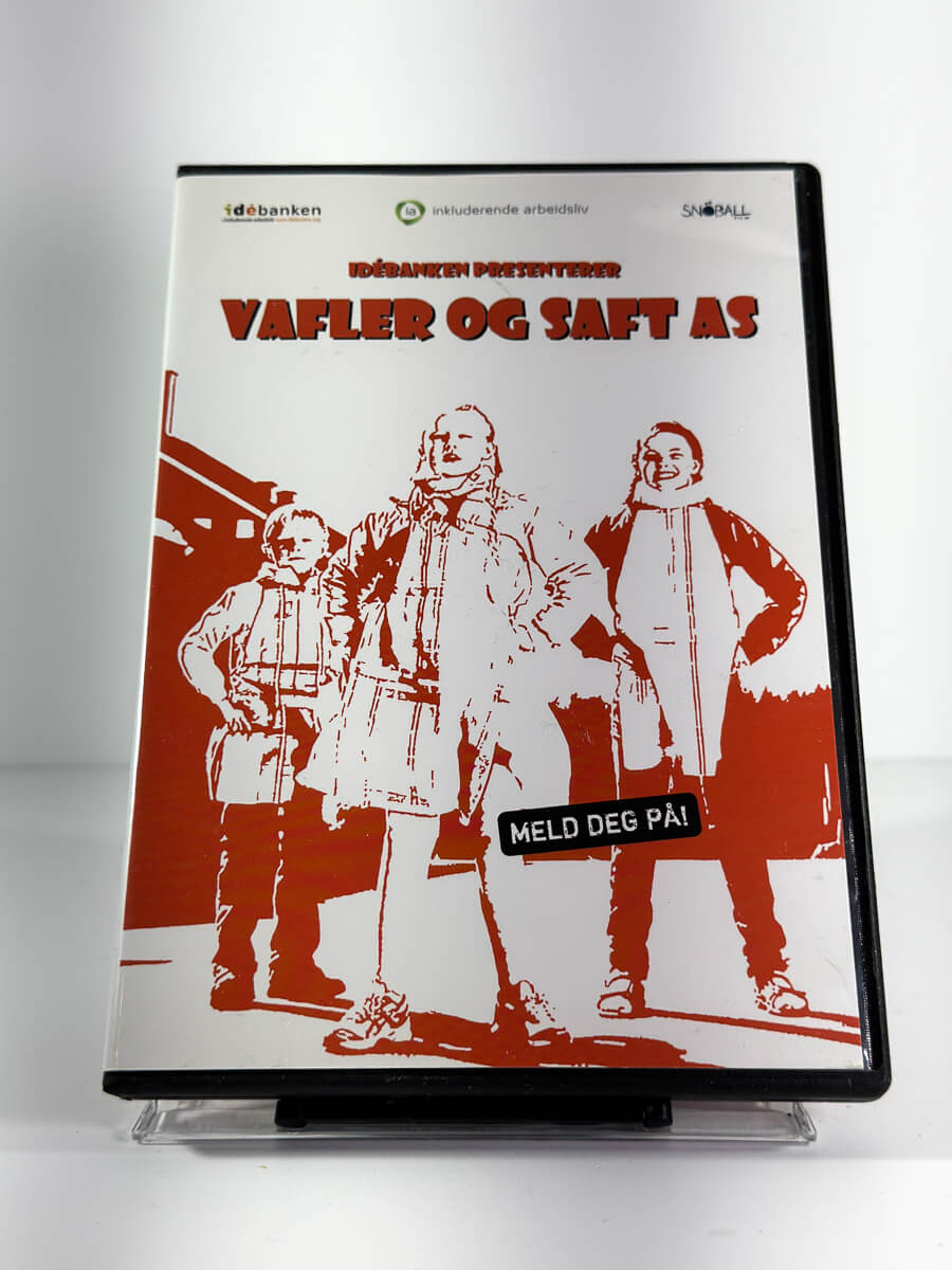Forside av cover til Vafler og Saft AS på DVD