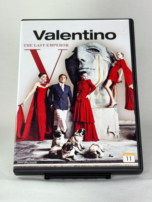 DVD-cover for filmen Valentino – The Last Emperor, forside bruktfilm på DVD hos Brukbar Film