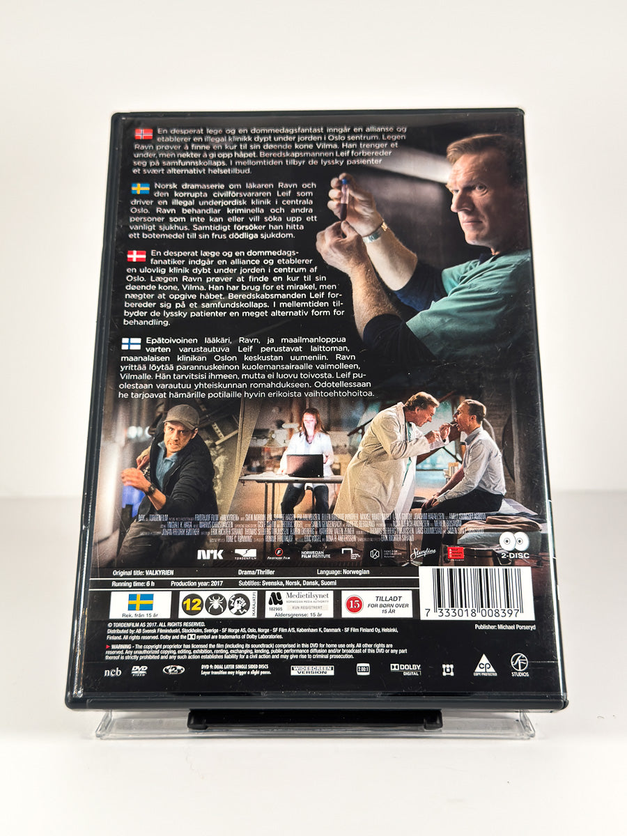 Bakside av cover til Valkyrien – Season 1 på DVD