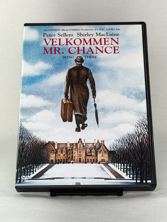 Forside av Velkommen Mr. Chance (originaltittel: Being There) DVD-cover – brukt klassikerfilm hos Brukbar Film