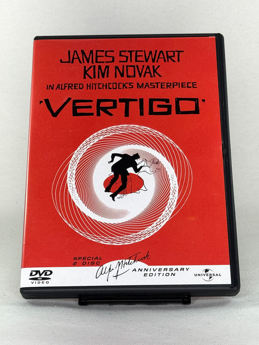 DVD-cover-forside til filmen Vertigo – Brukt DVD fra nettbutikken Brukbar Film