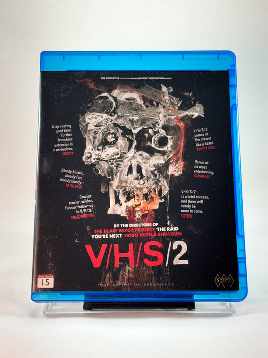 Forside av cover til V/H/S/2, brukt Blu-ray hos Brukbar Film