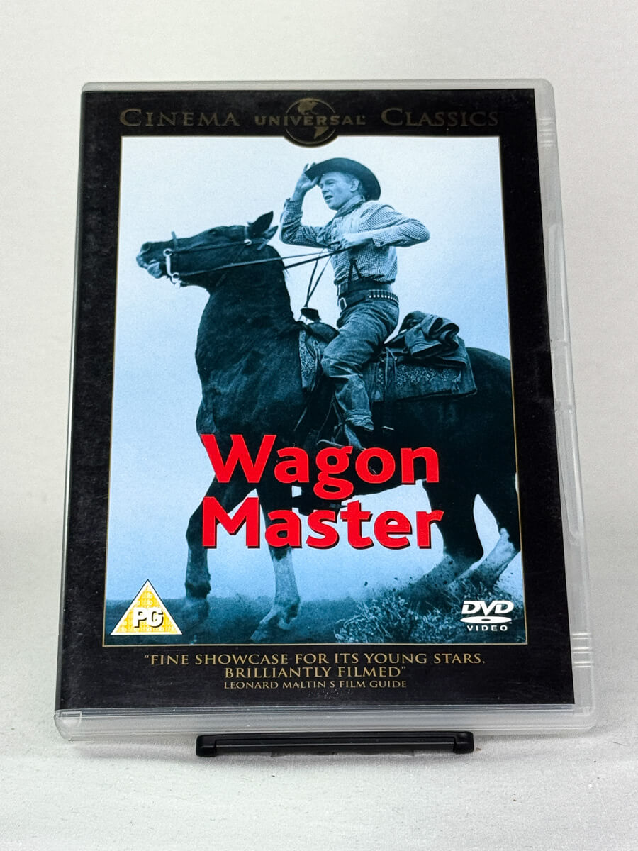 Forside av Wagon Master DVD-cover – brukt westernklassiker på DVD fra Brukbar Film