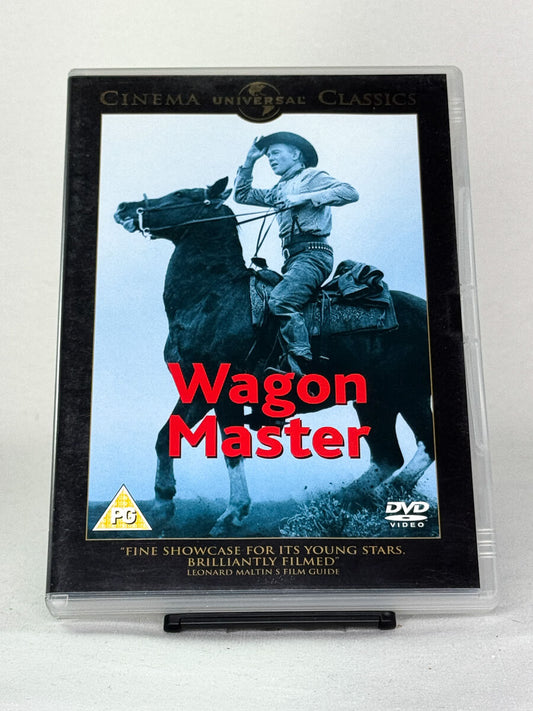 Forside av Wagon Master DVD-cover – brukt westernklassiker på DVD fra Brukbar Film