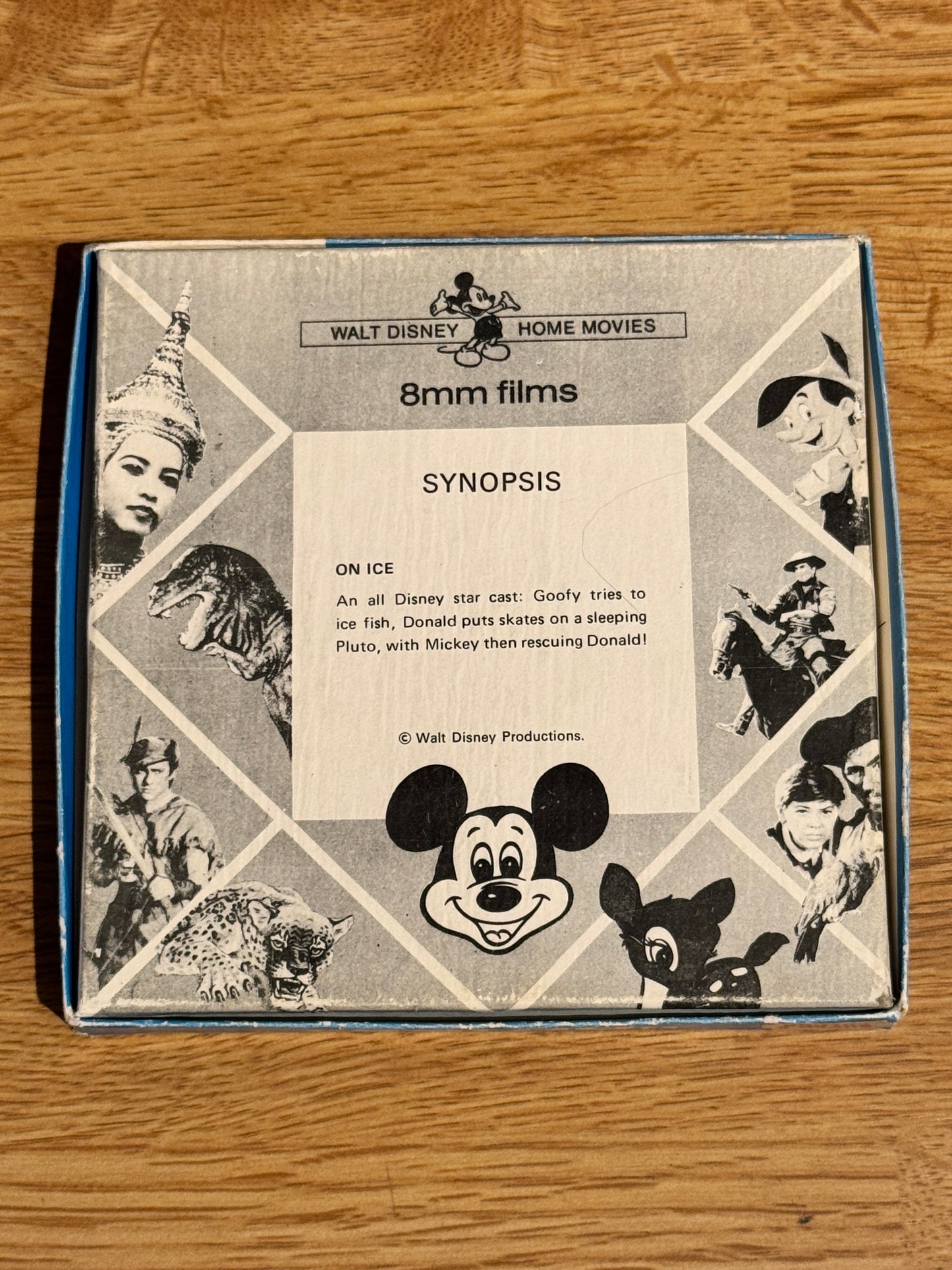 Bakside av cover til Disney: On Ice, super 8 utgave hos Brukbar Film