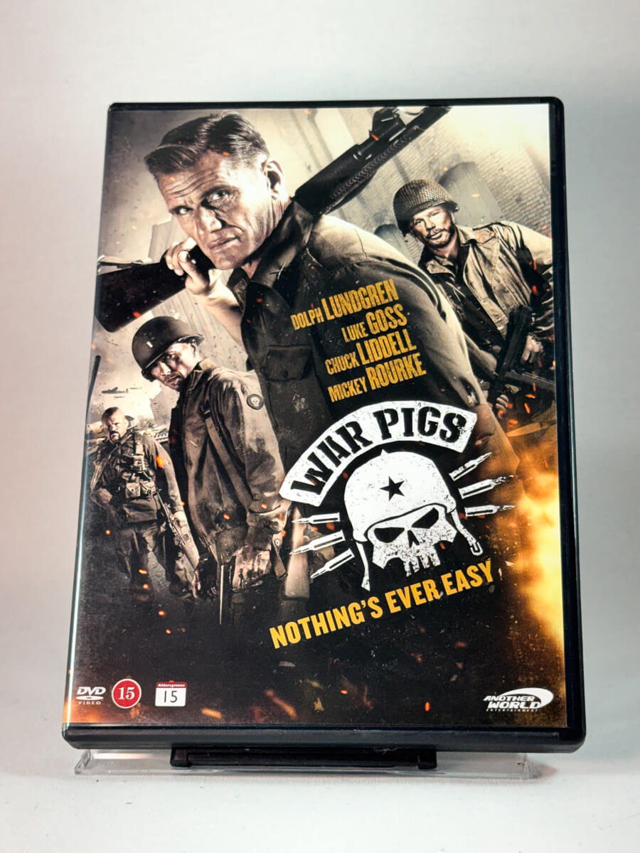 Forside av cover til War Pigs, brukt DVD hos Brukbar Film