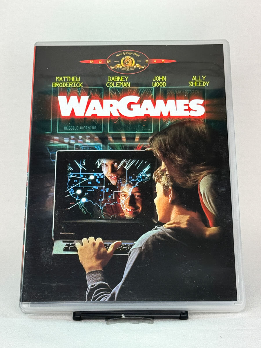 Forside av brukt DVD WarGames – kultfilm og 80-talls thriller på DVD, brukt originalfilm hos Brukbar Film