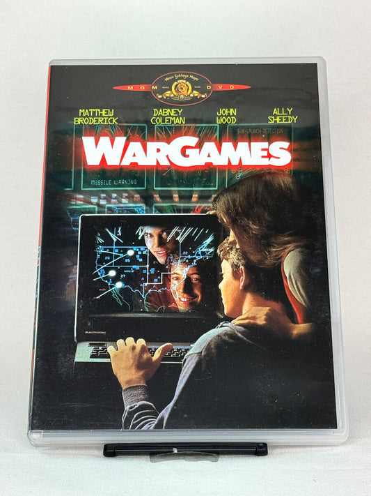 Forside av brukt DVD WarGames – kultfilm og 80-talls thriller på DVD, brukt originalfilm hos Brukbar Film