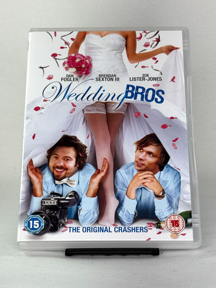 DVD-cover for filmen Wedding Bros, forside bruktfilm på DVD hos Brukbar Film
