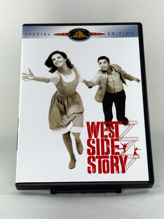 Forside av West Side Story DVD-cover – brukt musikalklassiker på DVD fra Brukbar Film