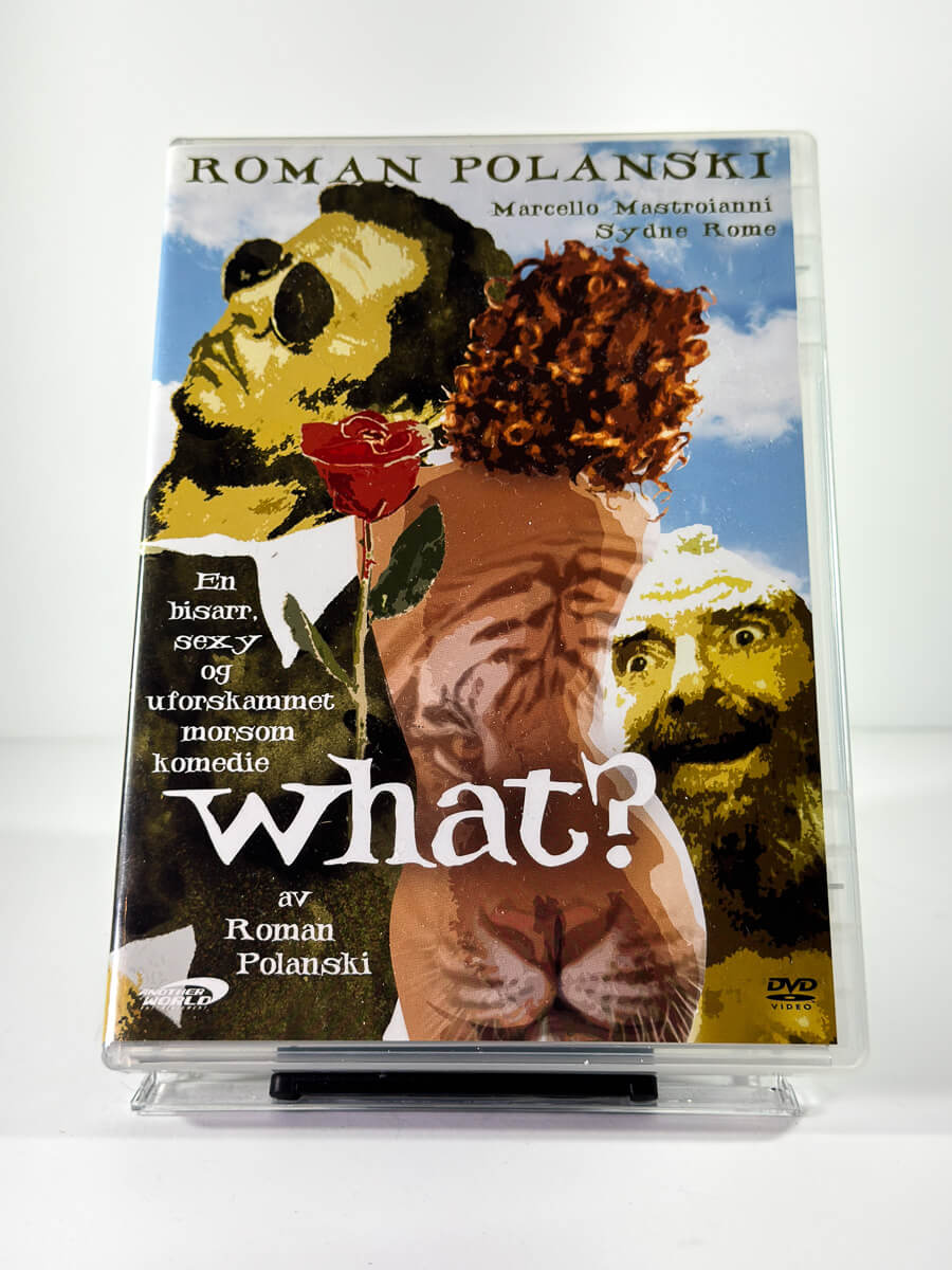 Forside av cover til What? på DVD