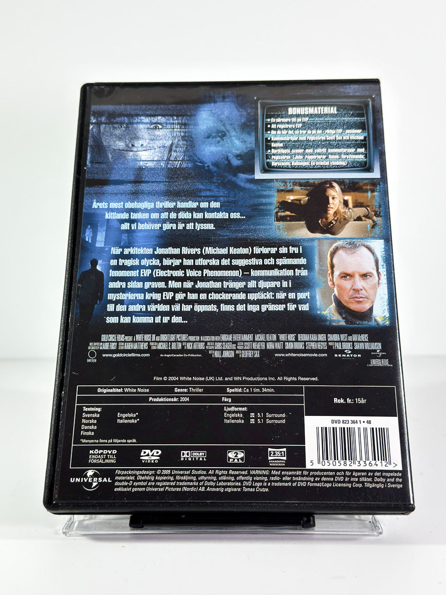 Bakside av cover til White Noise på DVD