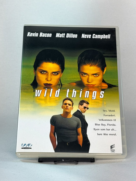Forside av DVD-cover til Wild Things, brukt DVD hos Brukbar Film