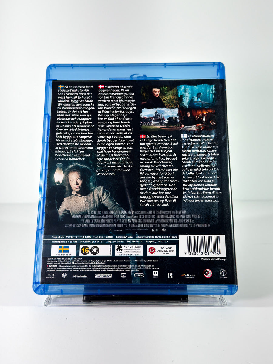 Bakside av cover til Winchester – House of Ghosts på Blu-ray