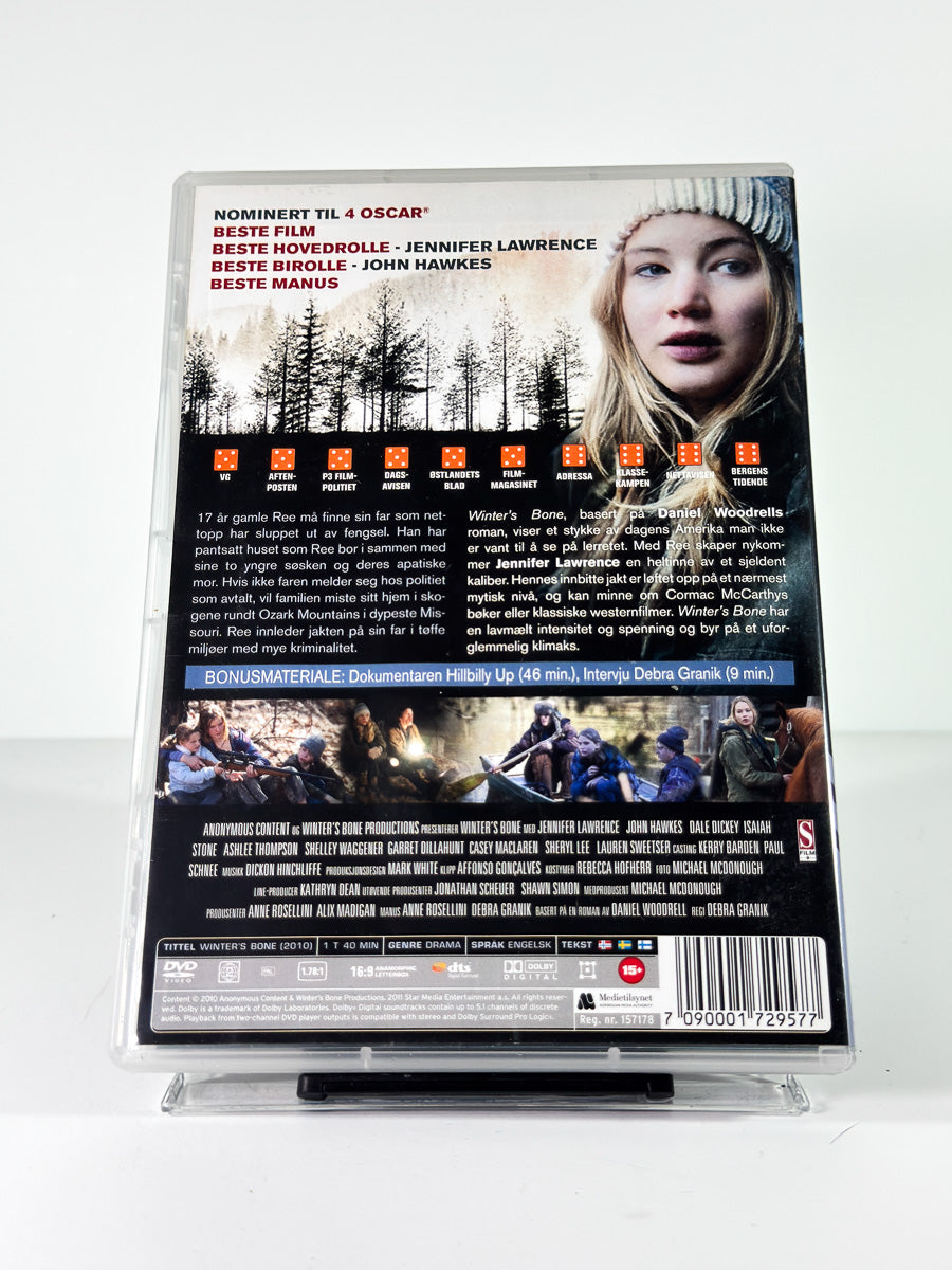 Bakside av cover til Winter's Bone på DVD