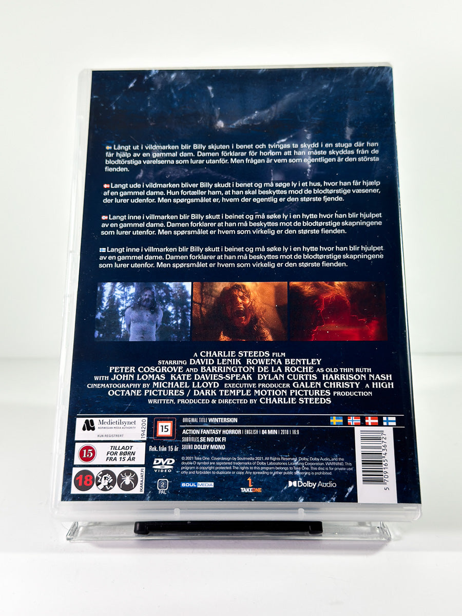 Bakside av cover til Winterskin på DVD