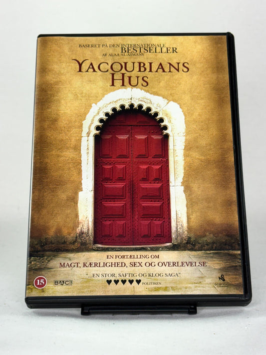 Brukt DVD-film Yacoubians Hus – forside av cover, kjøp originale brukte filmer på DVD og Blu-ray hos Brukbar Film