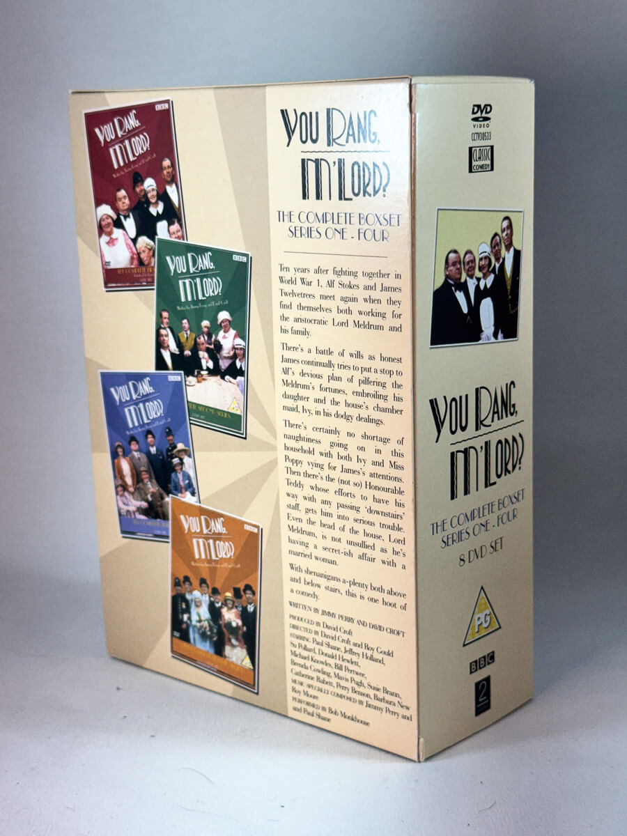 Bakside av cover til You Rang, M’Lord? – The Complete Series, brukt DVD hos Brukbar Film