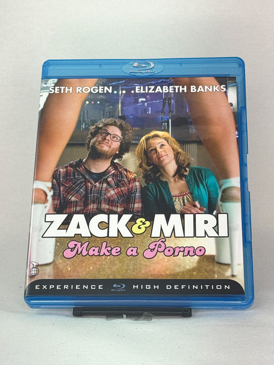 Brukt Blu-ray-film Zack and Miri Make a Porno – forside av filmcover, romantisk komedie på Blu-ray fra Brukbar Film