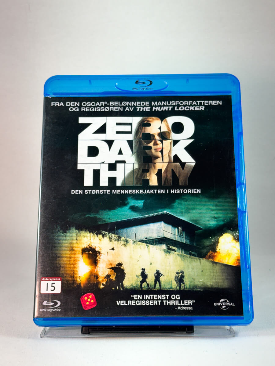 Forside av cover til Zero Dark Thirty, bruktfilm hos nettbutikken Brukbar Film