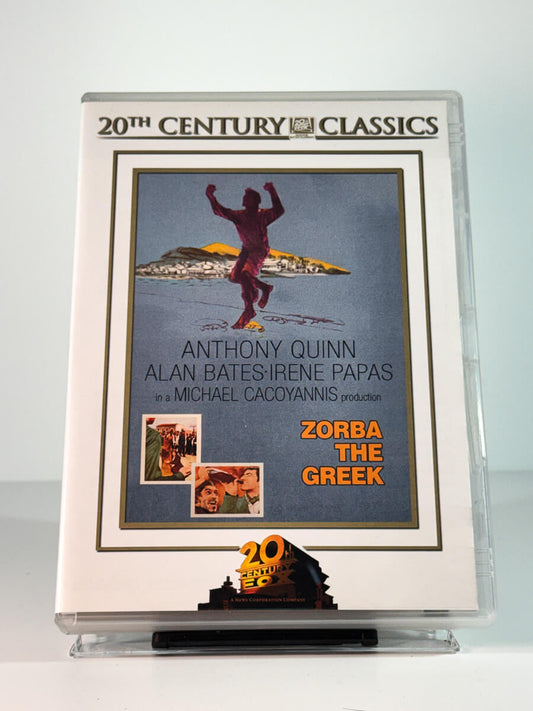 Forside av cover til Zorba the Greek, bruktfilm på DVD hos Brukbar Film