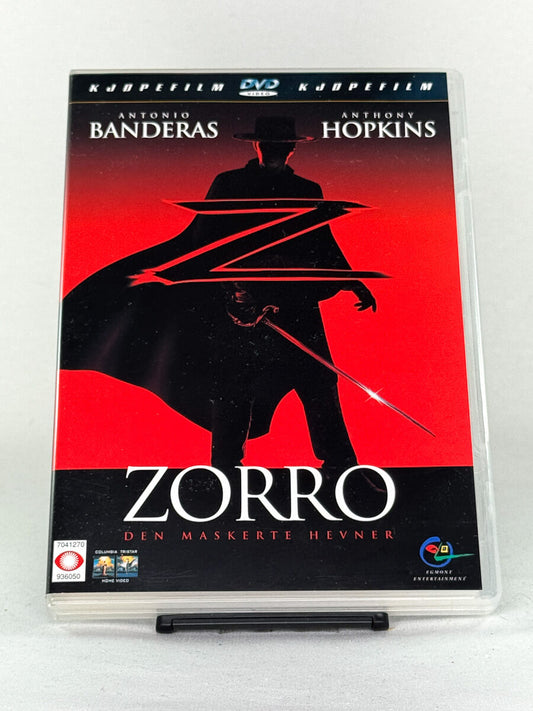 Forside av DVD-cover til Zorro – Den maskerte hevner, brukt DVD hos Brukbar Film