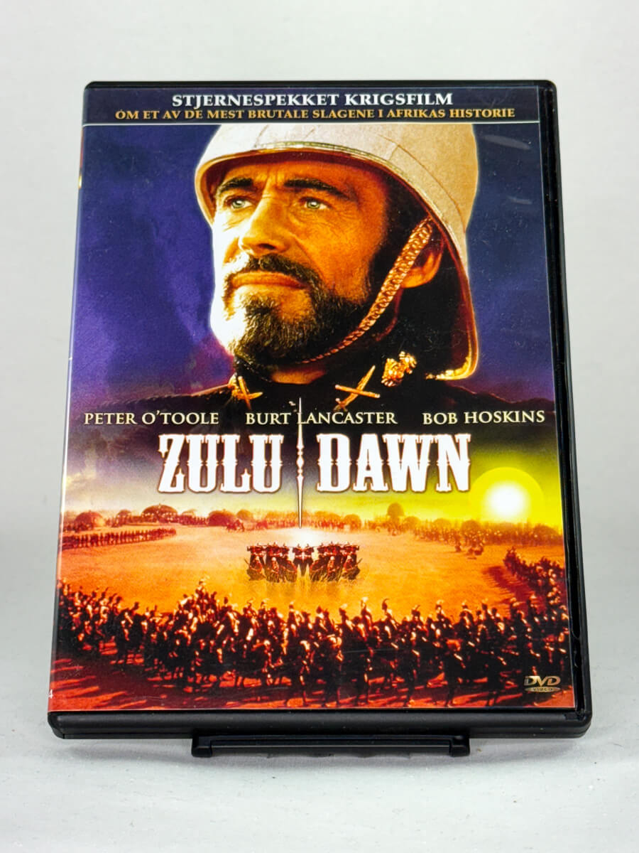 DVD-cover for filmen Zulu Dawn, forside brukt original DVD hos Brukbar Film